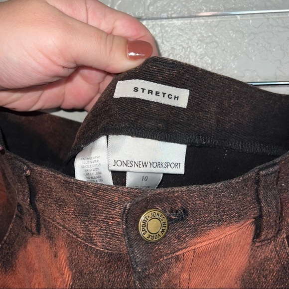 Black Reverse Tie Dye Stretch Jeans - Picture 5 of 10